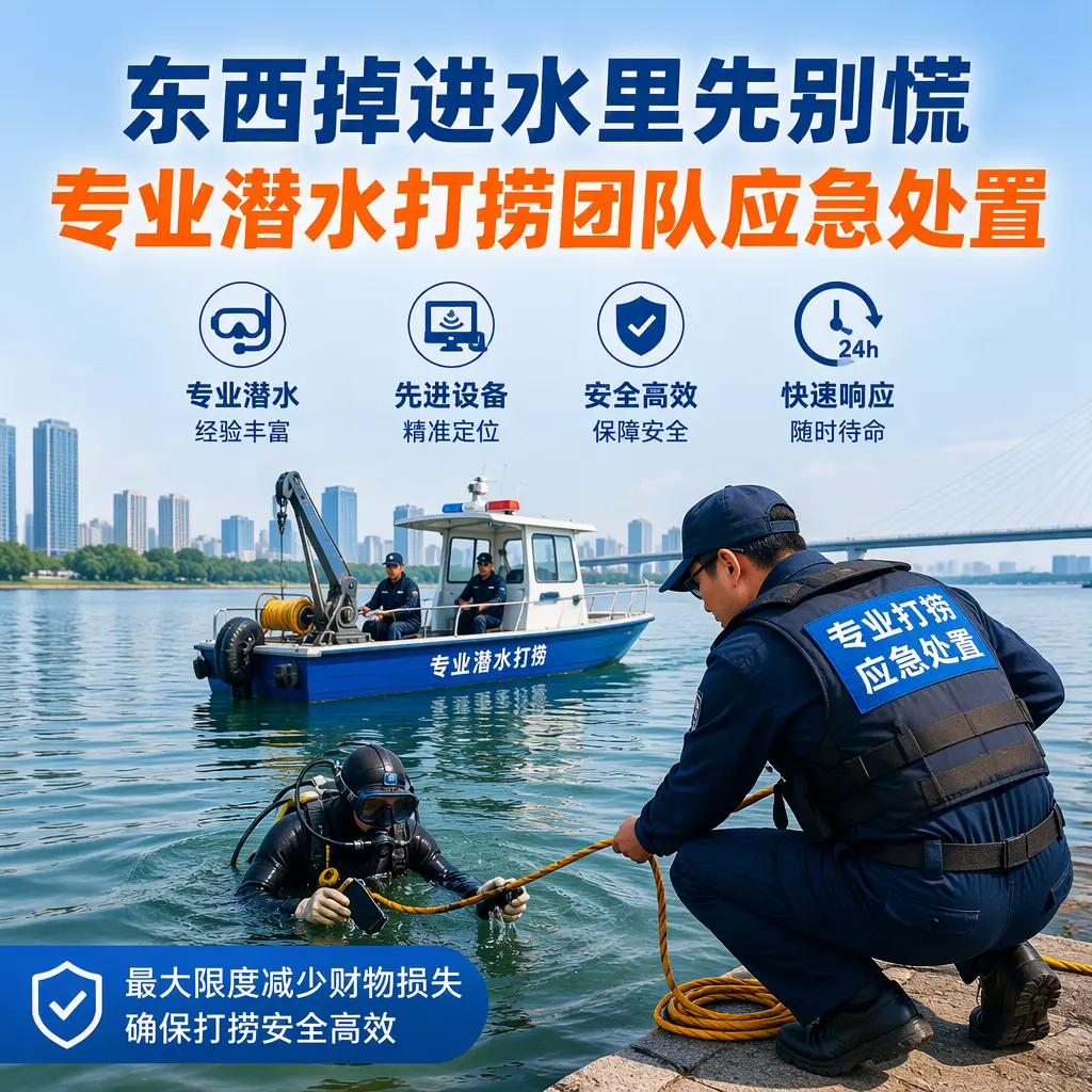 乌兰东西掉进水里先别慌，专业潜水打捞团队应急处置